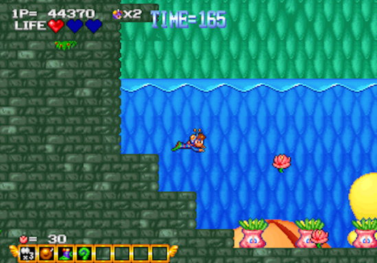And a water level. The holy trinity of platformer levels.
